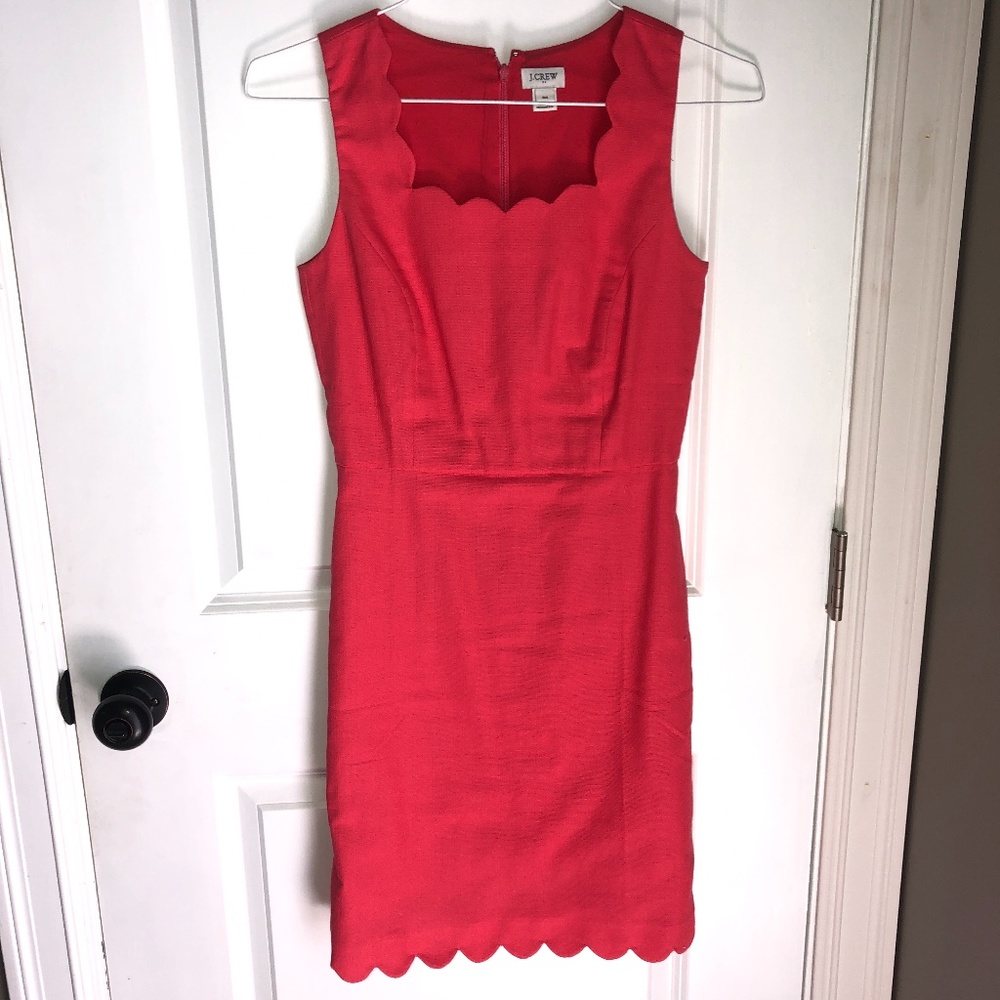 JCREW Scalloped Cocktail Dress Size 00